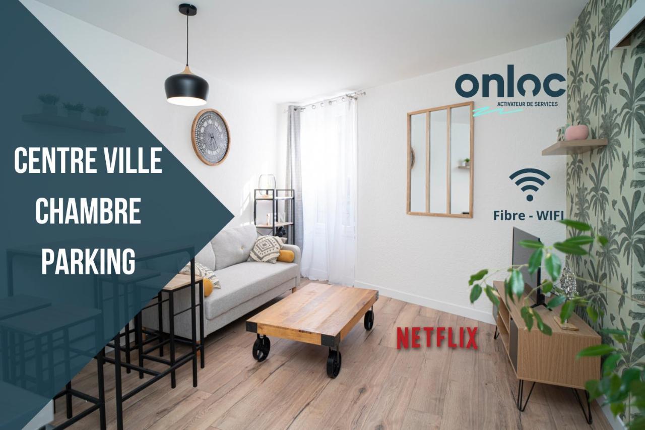 Onloc - Appart Reveil Proche Halles Avec Parking Pau Eksteriør bilde